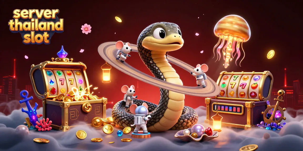 Engage with the thrilling server thailand slot experience amidst a vibrant cosmic casino scene.