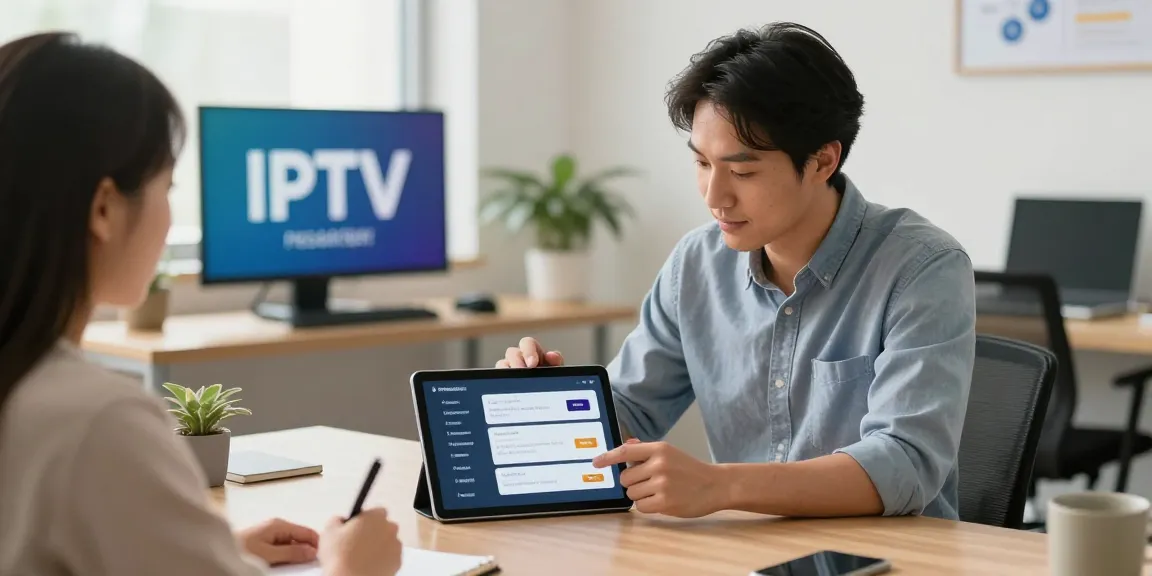 IPTV reseller in a trusted local business environment, providing professional services.