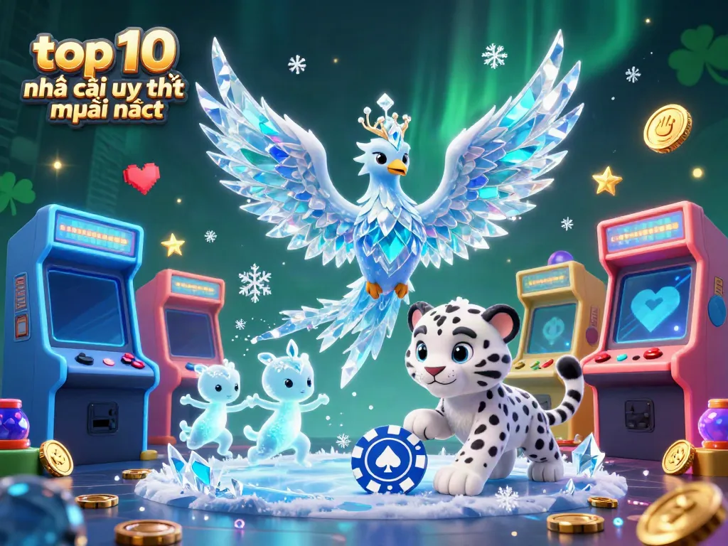 Engage with top 10 nhà cái uy tín mới nhất through this vibrant casino-themed illustration.