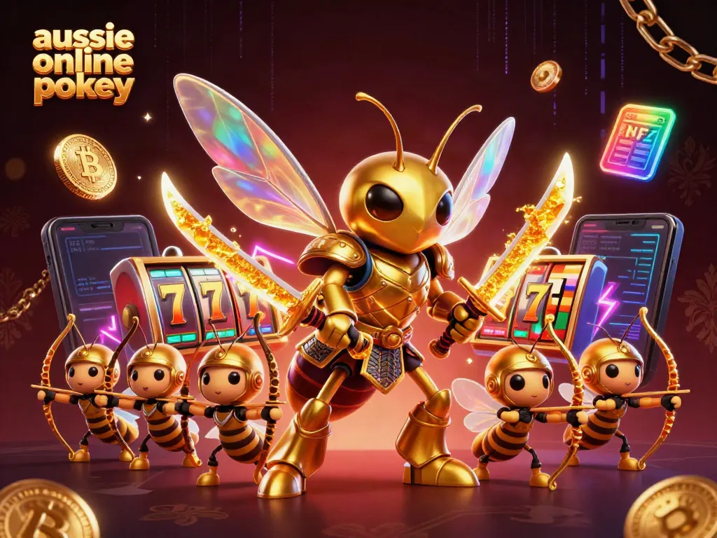Experience action in aussie online pokies with vibrant characters and dynamic casino elements.