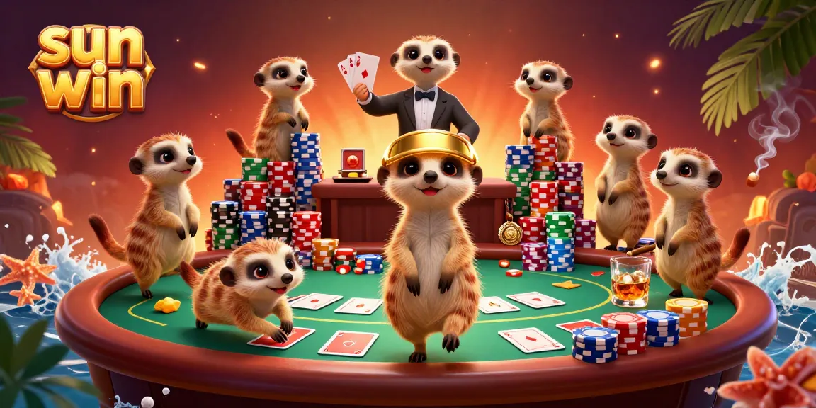 Experience the thrill of sun win at a vibrant meerkat casino scene with dynamic poker play.